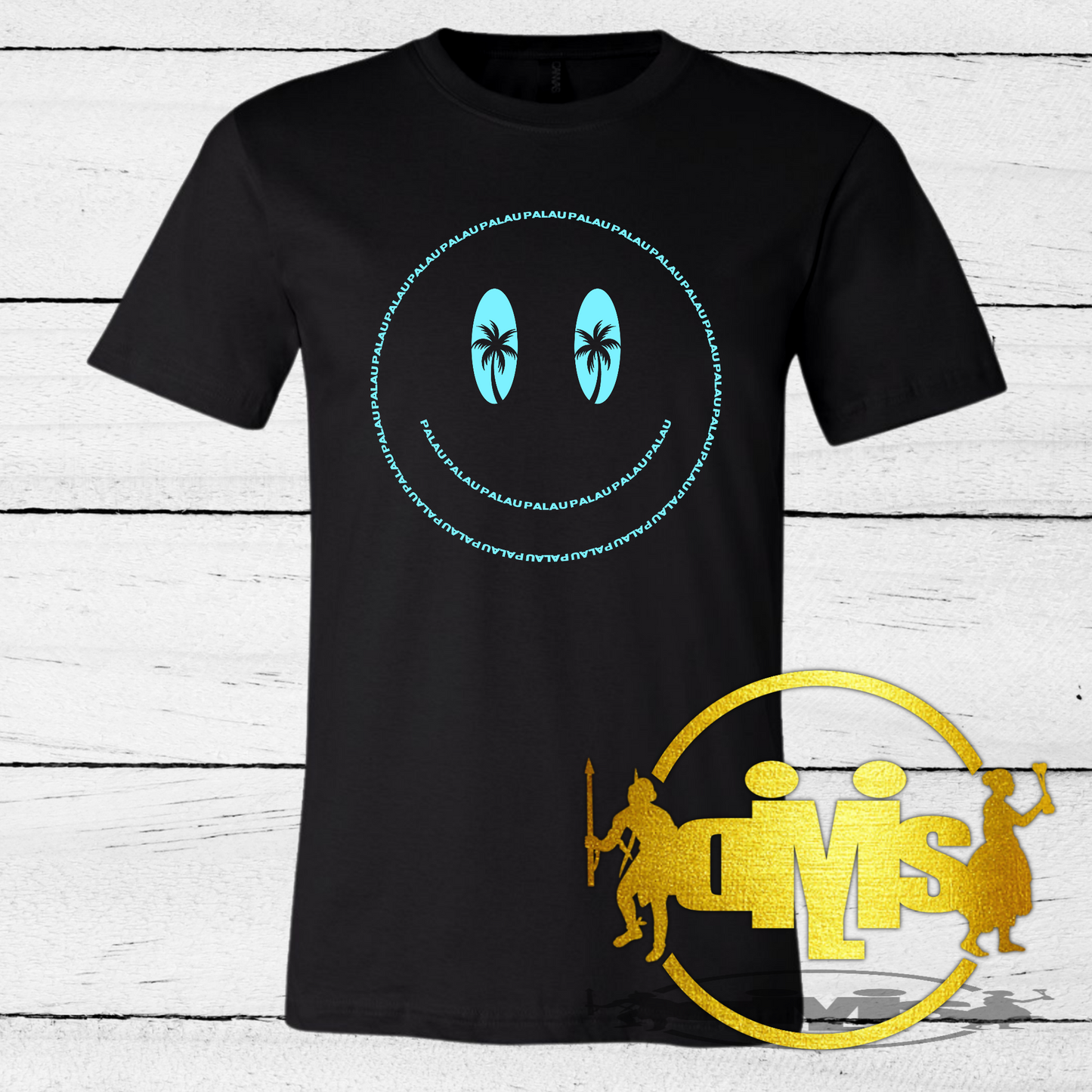 Palau Smiley Face Adult Shirt