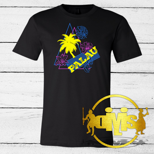Tri Color Palau Island Scene Adult shirt
