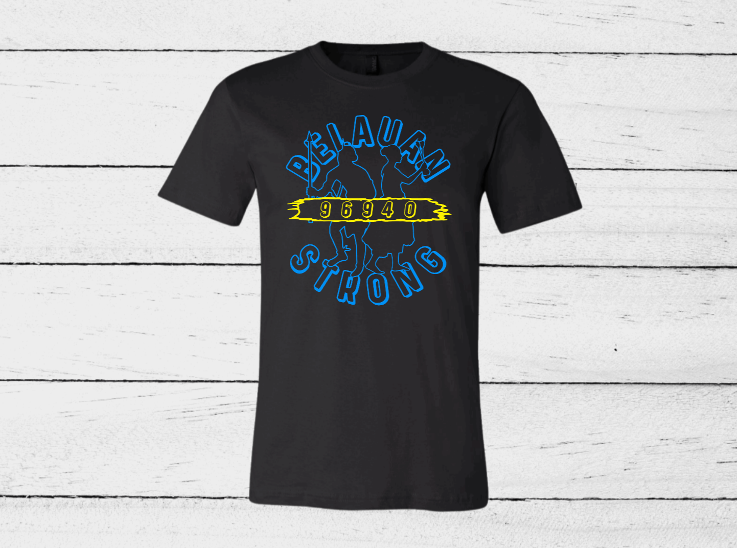 BLUE & YELLOW 96940 BELAUAN STRONG YOUTH SHIRT