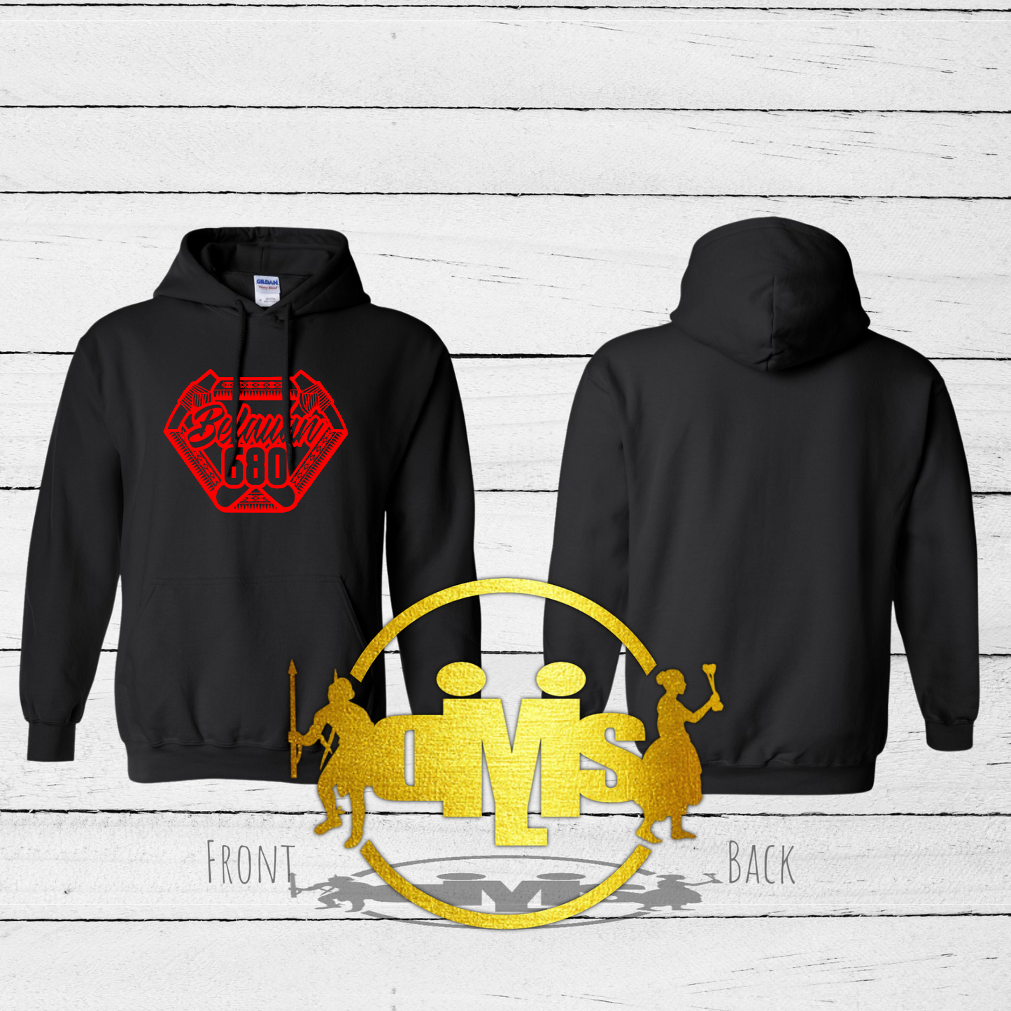 Tribal Belauan 680 Pullover Hoodie