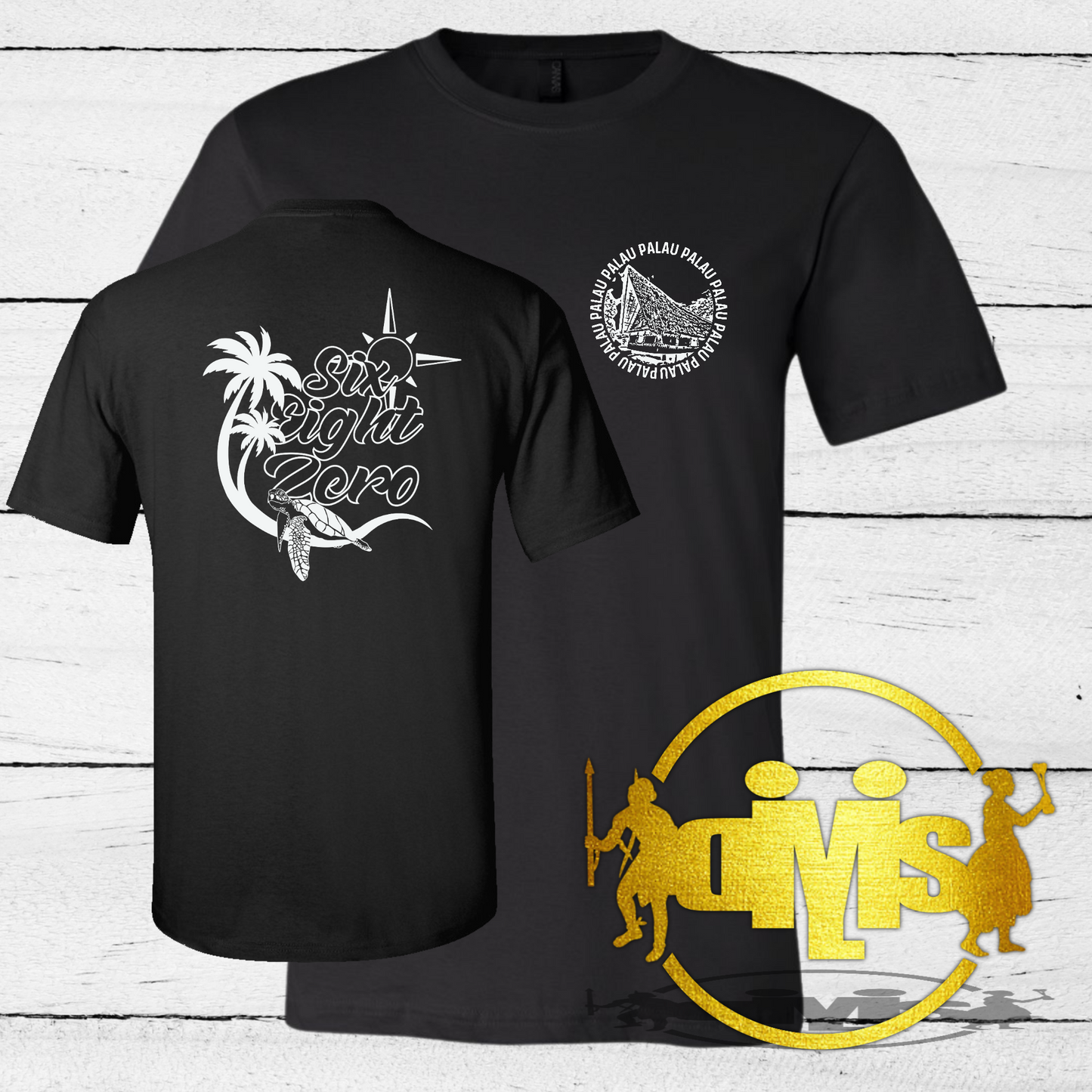 Six Eight Zero Turtle Beach | Front & Back Adult Unisex Shirt