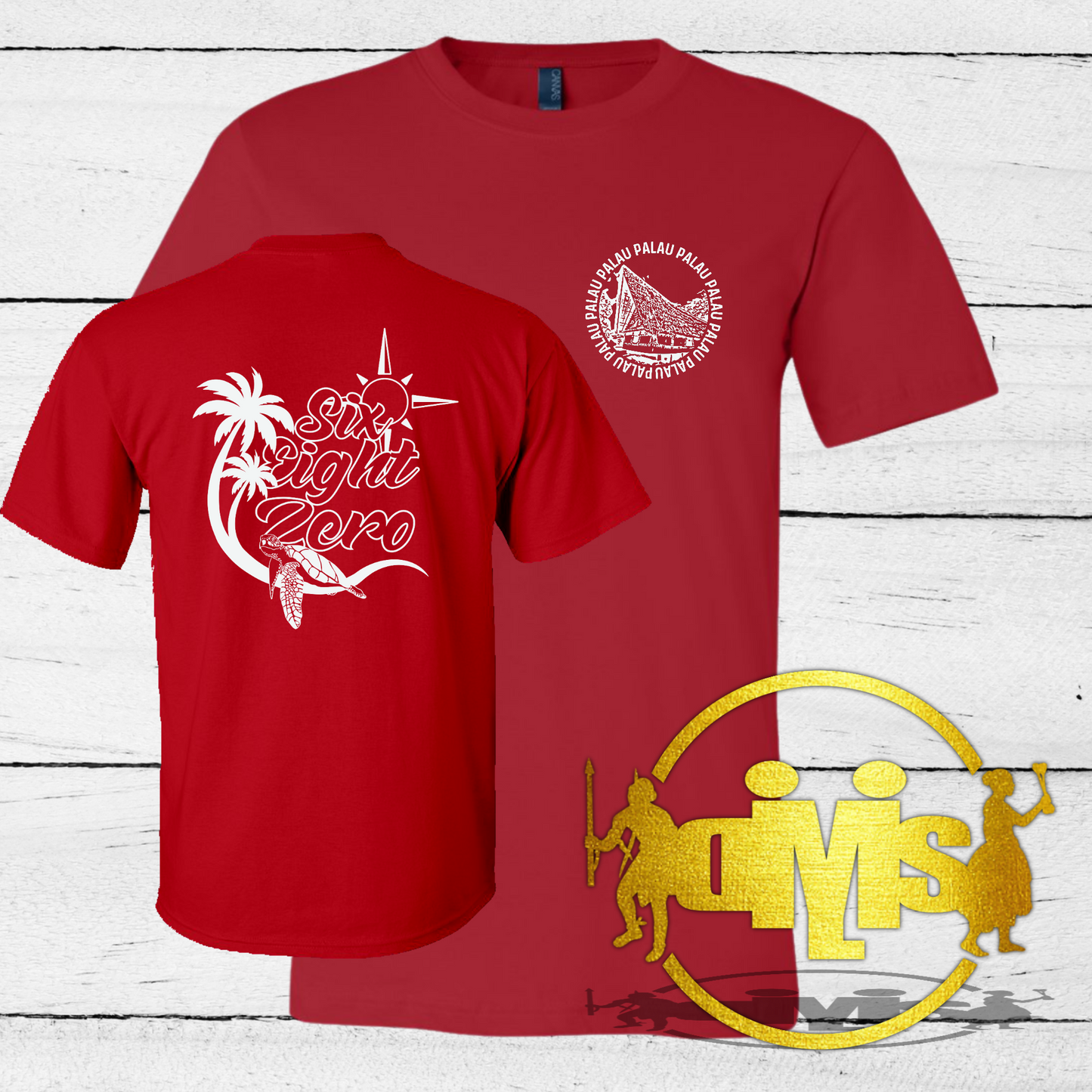 Six Eight Zero Turtle Beach | Front & Back Adult Unisex Shirt