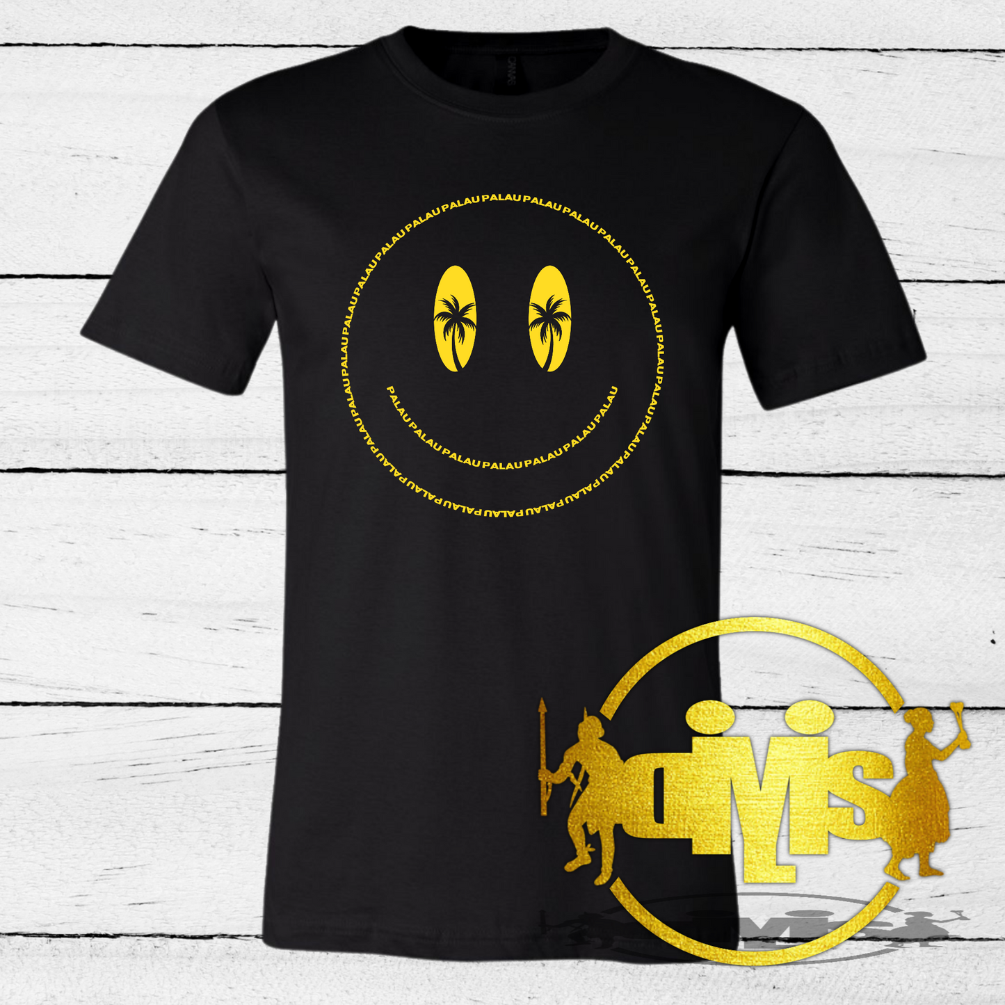Palau Smiley Face Adult Shirt