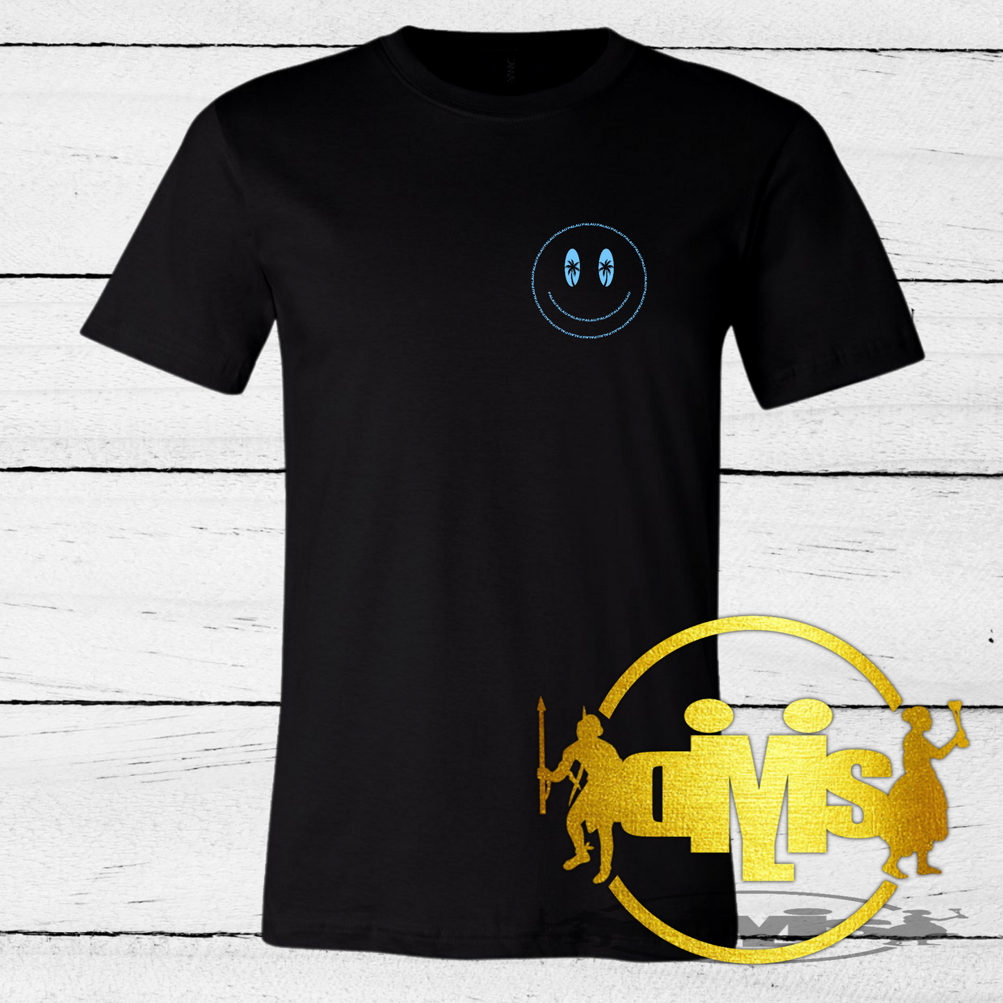 Palau Smiley Face Pocket Size Adult Shirt