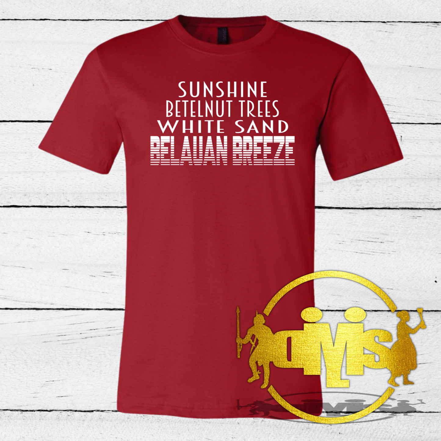 SUNSHINE, BETELNUT TREES, WHITE SAND, BELAUAN BREEZE SHIRT