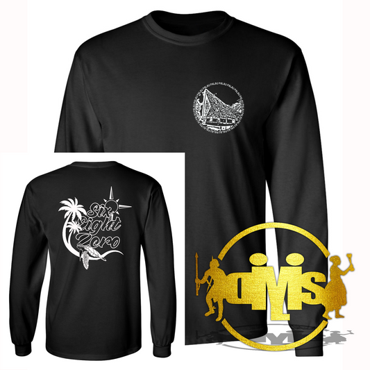 Six Eight Zero Turtle Beach | Front & Back Adult Long Sleeve Shirt