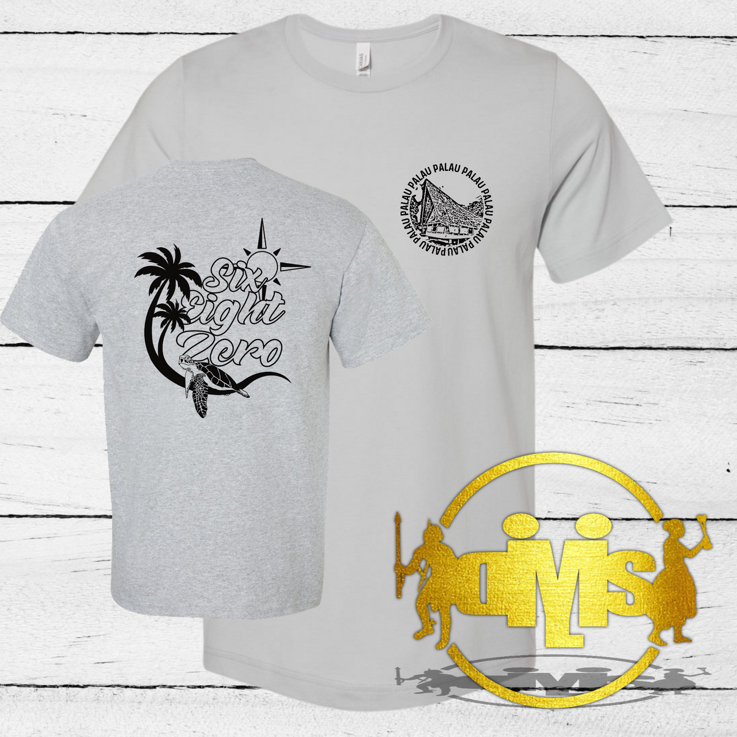 Six Eight Zero Turtle Beach | Front & Back Adult Unisex Shirt
