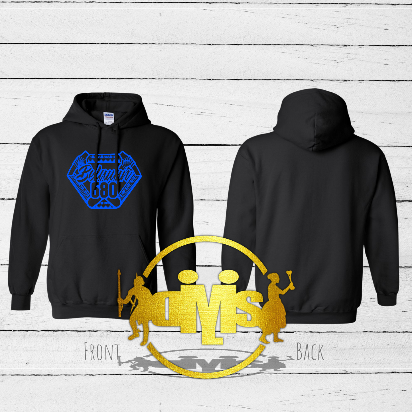 Tribal Belauan 680 Pullover Hoodie