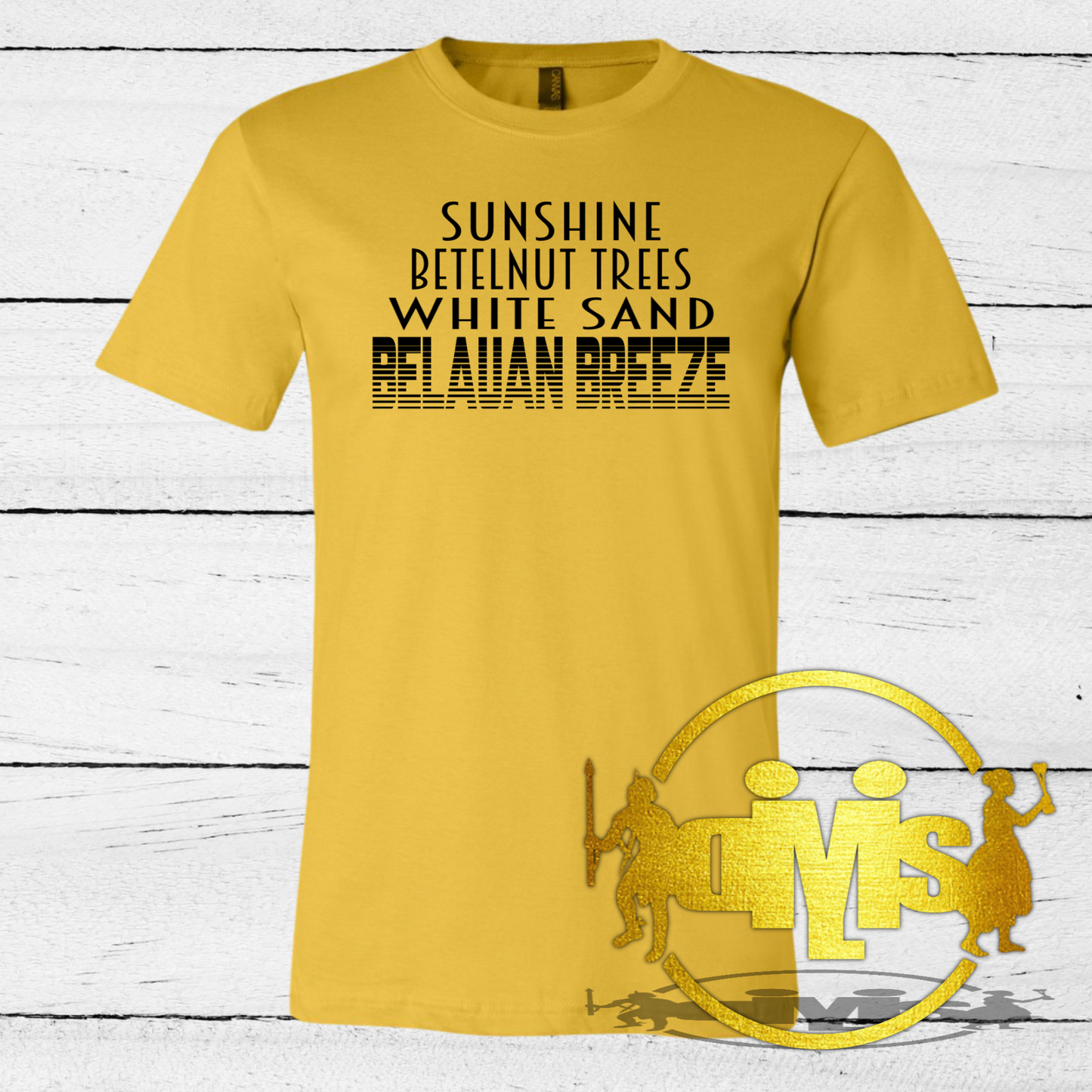 SUNSHINE, BETELNUT TREES, WHITE SAND, BELAUAN BREEZE SHIRT