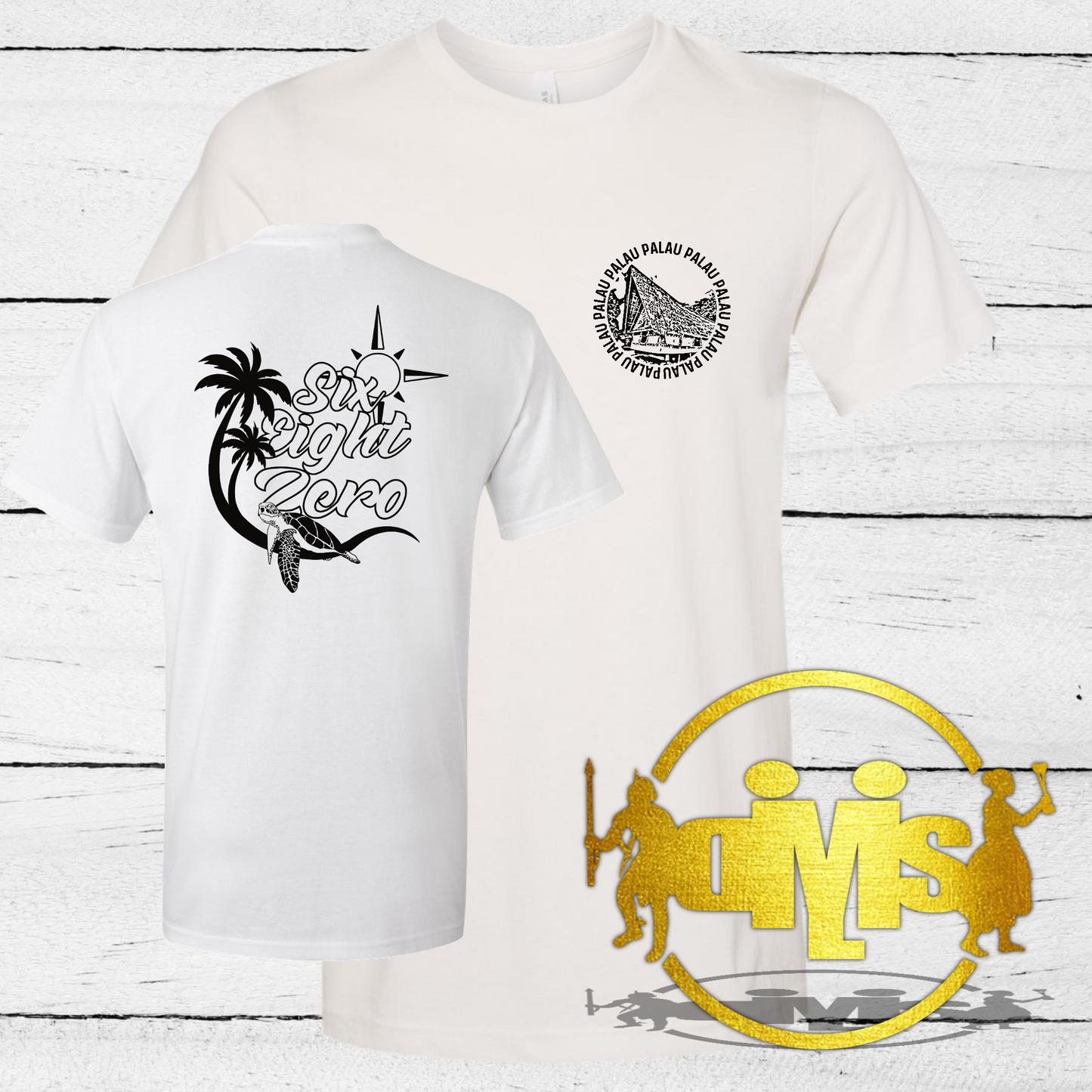 Six Eight Zero Turtle Beach | Front & Back Adult Unisex Shirt