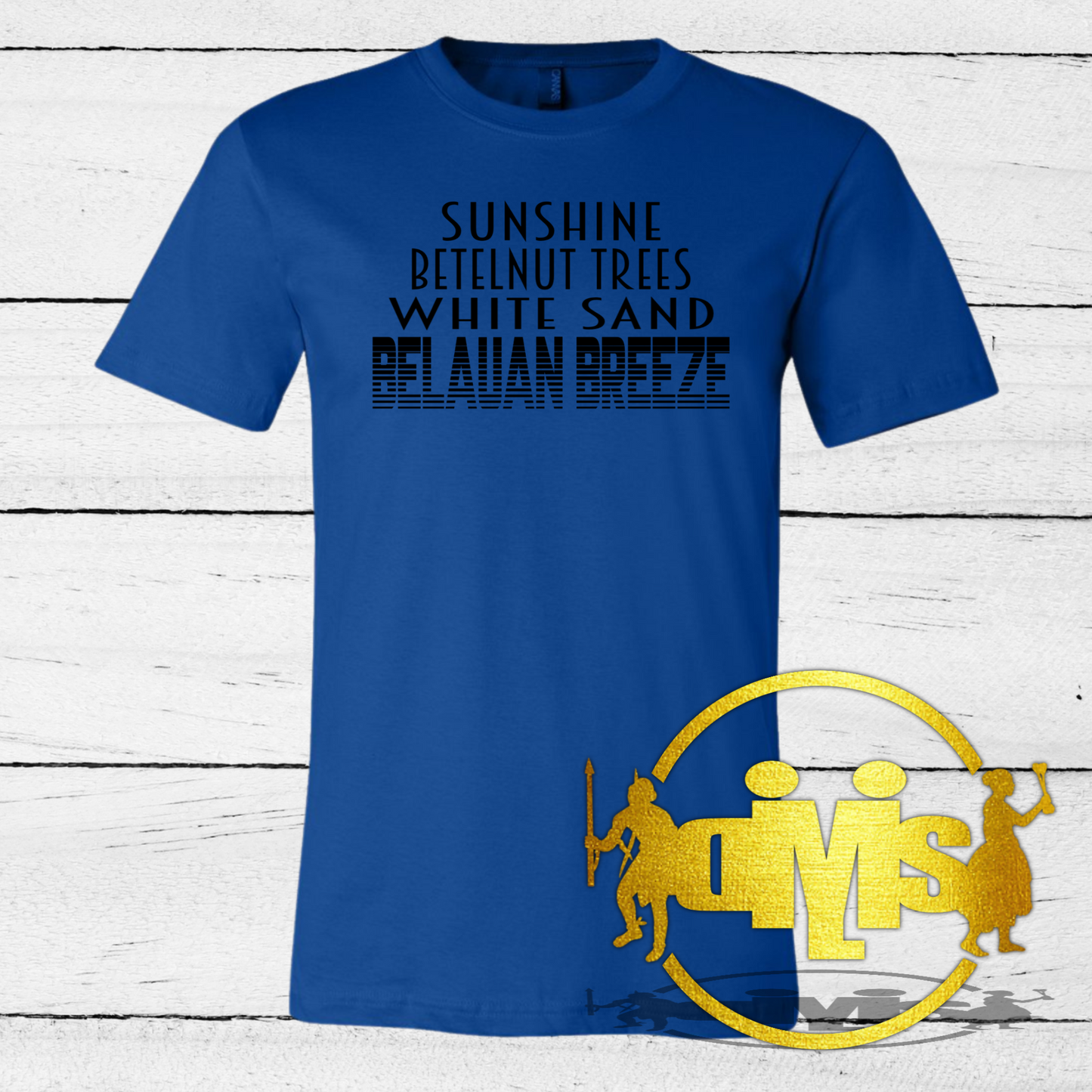 SUNSHINE, BETELNUT TREES, WHITE SAND, BELAUAN BREEZE SHIRT