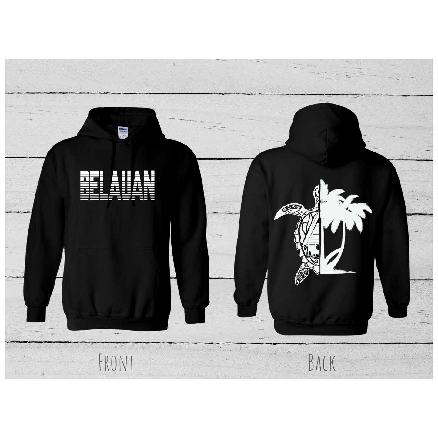 HALF TURTLE BAI HOODIE | FRONT & BACK PRINT