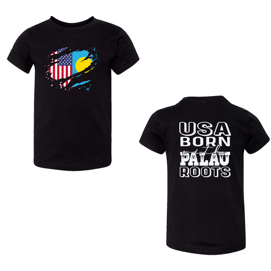 USA BORN WITH PALAU ROOTS Toddler SHIRT | VERSION II