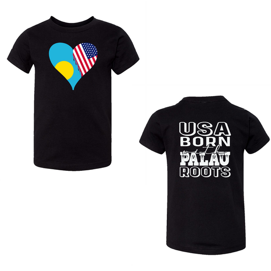 USA BORN WITH PALAU ROOTS YOUTH SHIRT |VERSION III