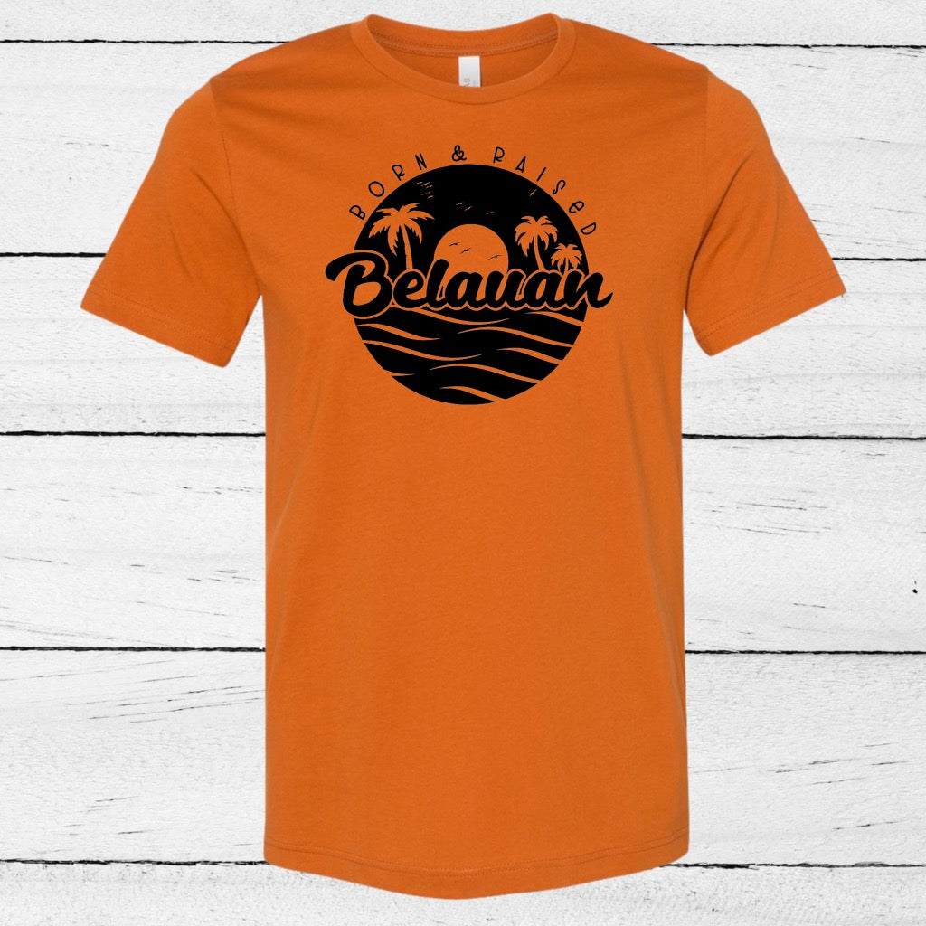 ORANGE BORN & RAISED BELAUAN SHIRT