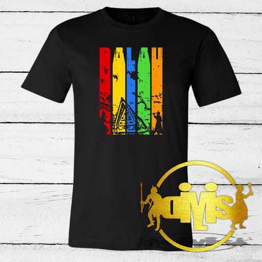 Palau grunge silhouette design